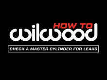 Load and play video in Gallery viewer, Wilwood GS Compact Integral Master Cylinder - .750” Bore