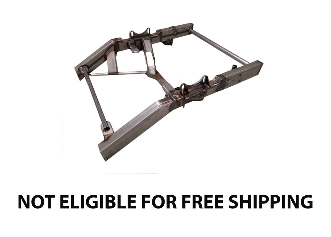 Limited Late Model Clip, 2 X 4 Rails, Steering Box, STD 1 Piece Sway Bar, Double Slotted Lower Control Arms