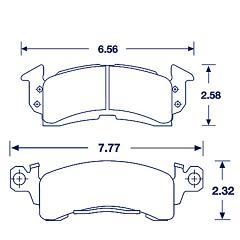 PFC BIG GM BRAKE PADS 97 COMPOUND