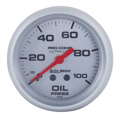 Ultra-Lite 2-5/8 Oil Pressure Gauge 0-100psi